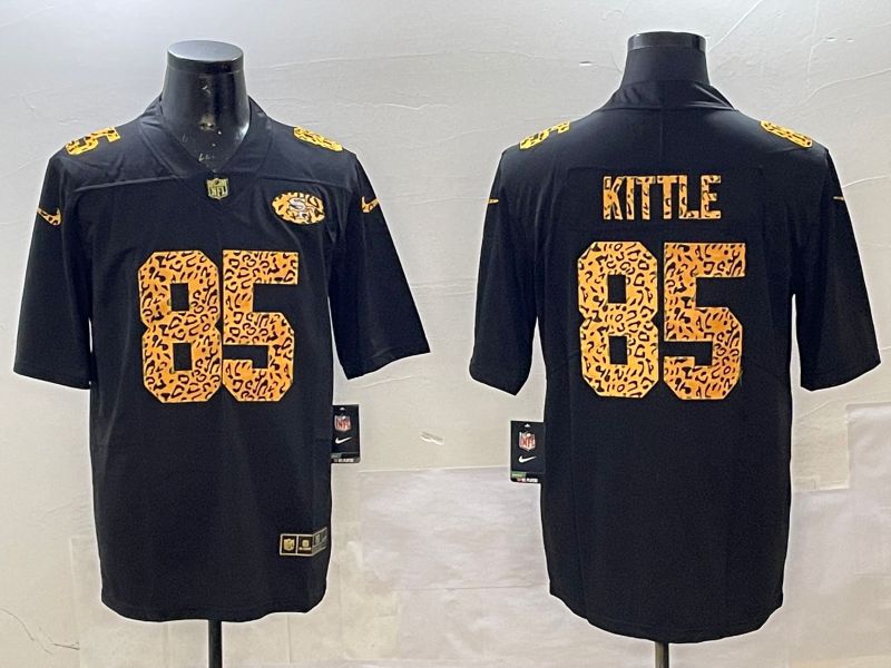 Men San Francisco 49ers #85 Kittle Black Panther pattern Nike 2025 Limited NFL Jersey style 1->san francisco 49ers->NFL Jersey